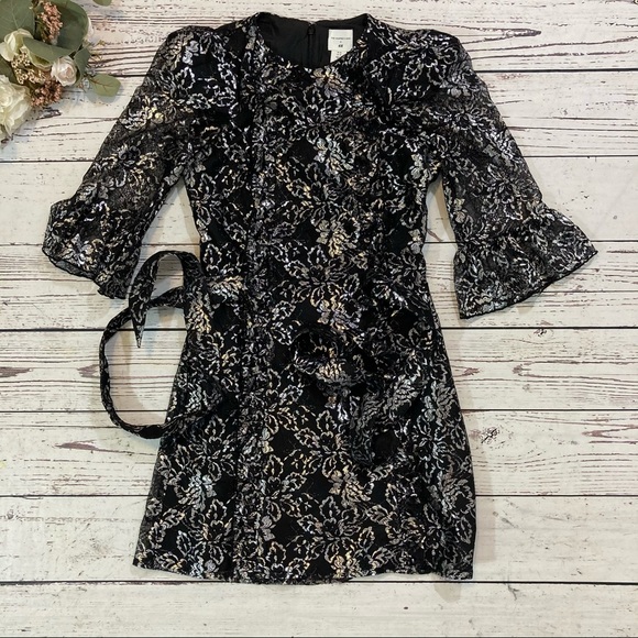 H&M The Vampire’s wife lace mini black dress NWT - Picture 6 of 9